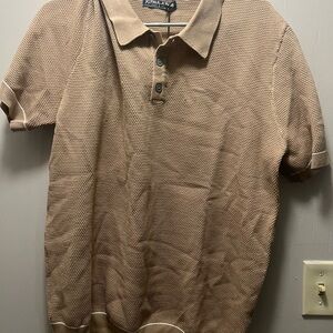 Men's Tan Polo Shirt by PJ Paul Jones